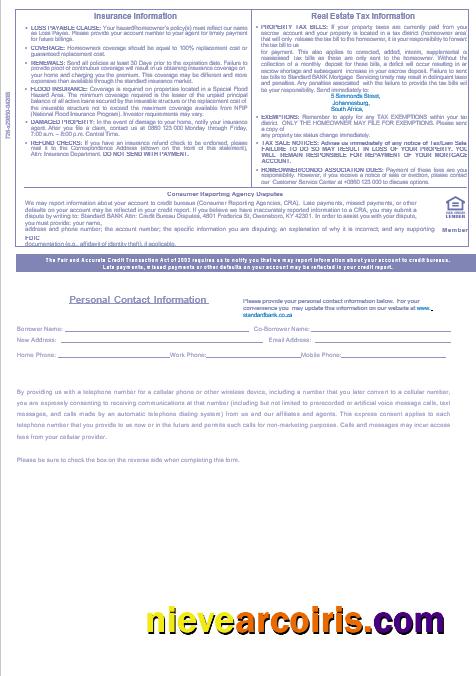 South Africa Standard bank mortgage statement 3
